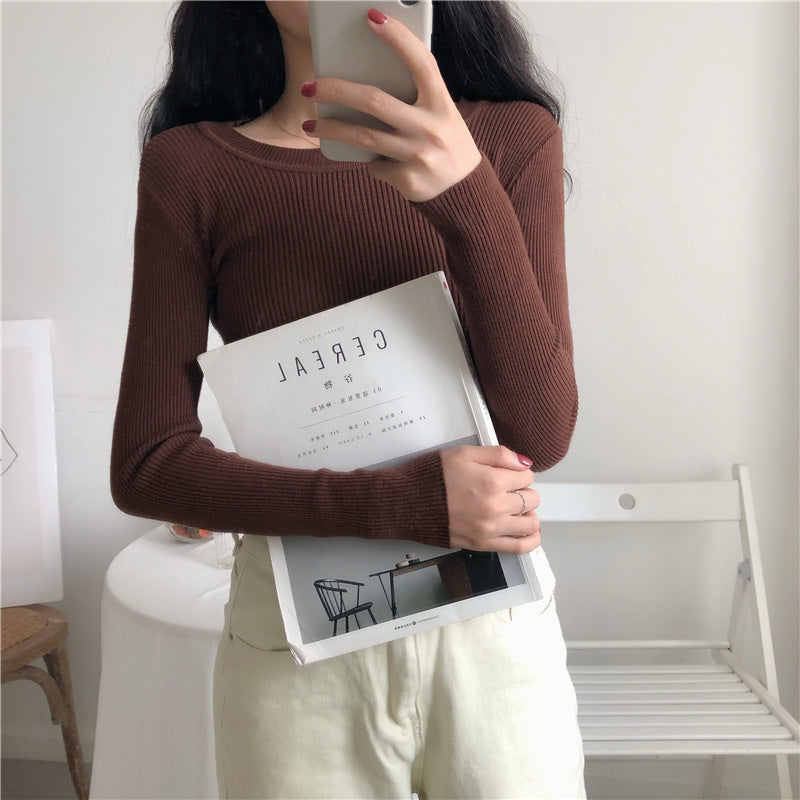 Round Neck Inner Bottoming Shirt Pullover Round Neck Sweater
