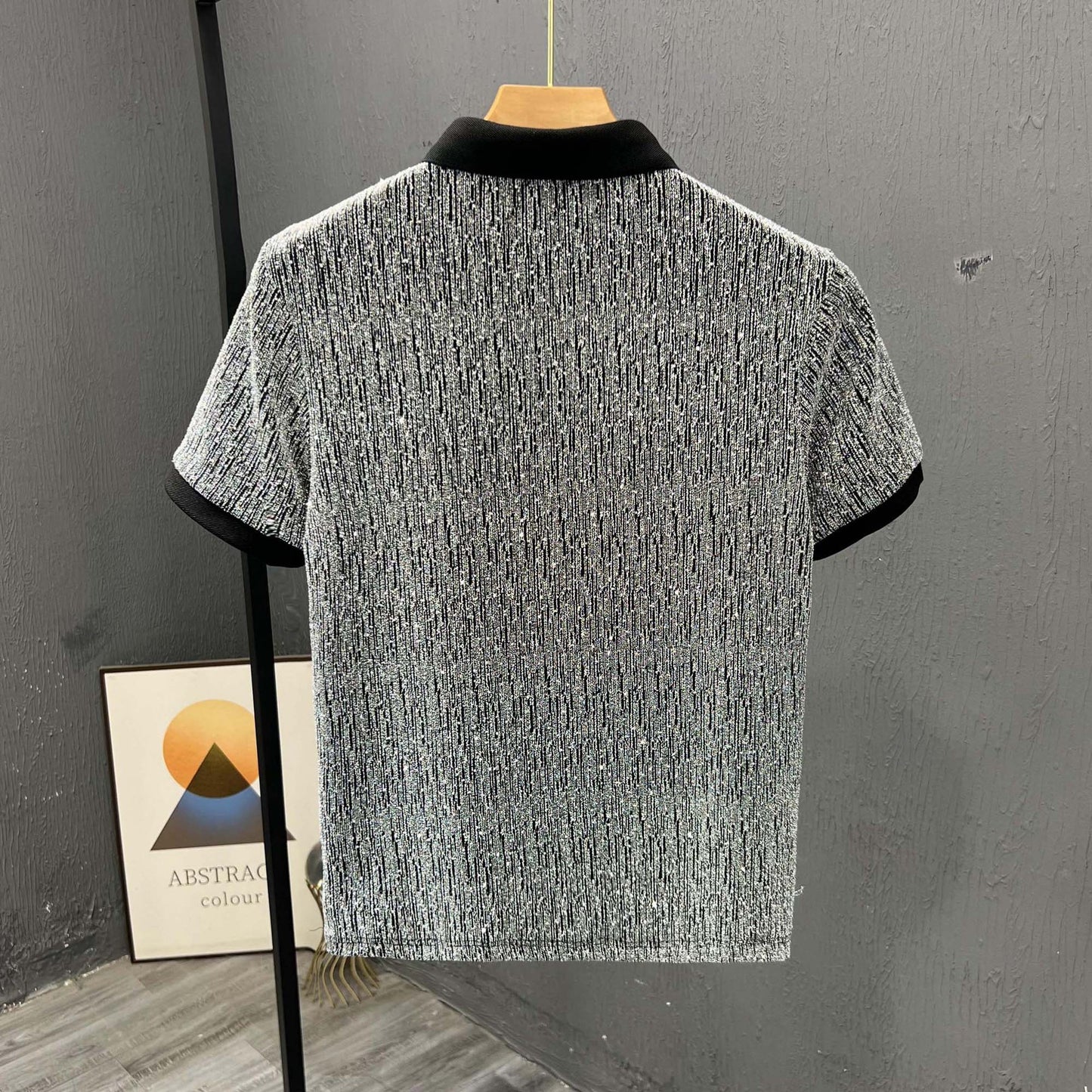 تي شيرت رجالي بأكمام قصيرة من مجموعة Trendy Niche Half T-Shirt