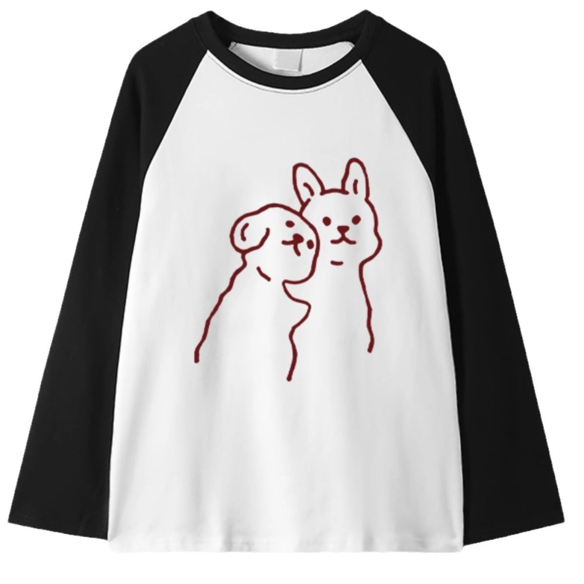 Round-neck Non-hoodie Sweater Women's Thin Loose Korean Style Idle Style