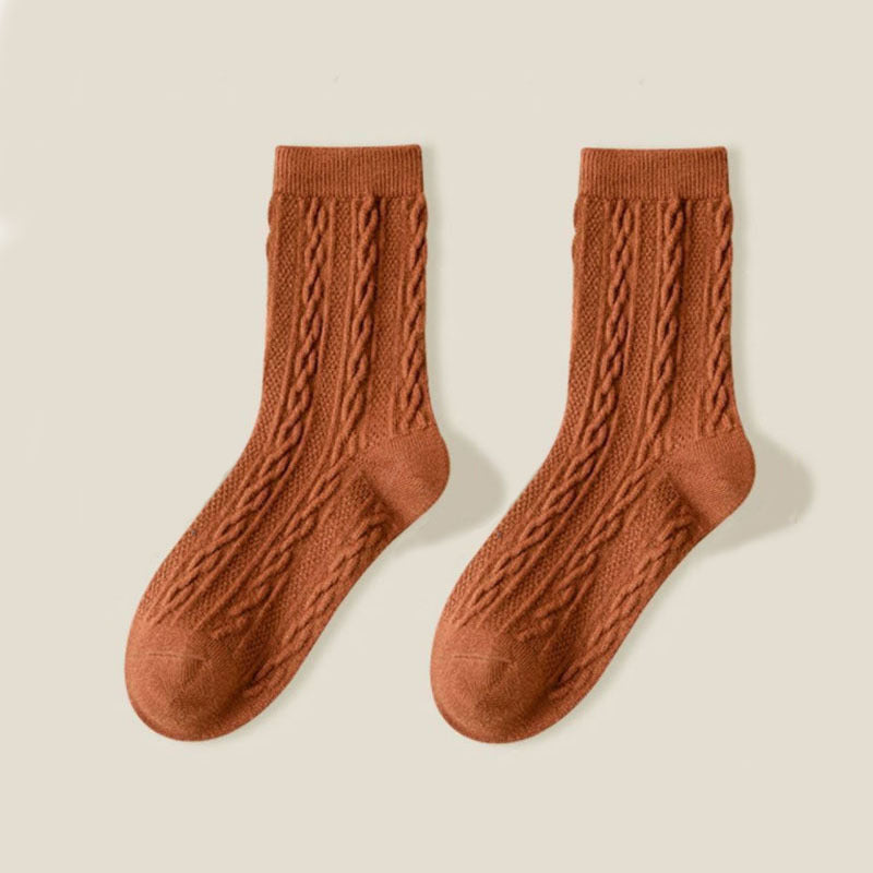 Trendy All-matching Good-looking Solid Color Mori Style Stockings