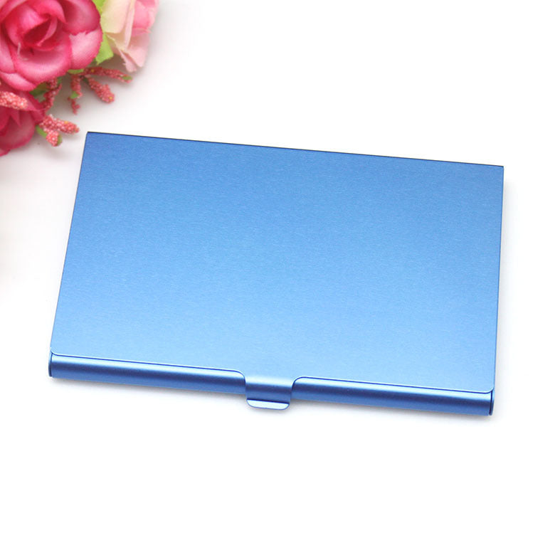 Color aluminum business card case