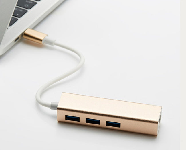8152 بطاقة محول كابل USB إلى RJ45 Type-c ومحور USB3.0 ومحور محرك أقراص سريع مجاني