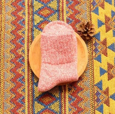 Autumn and winter thickening warm thick line rabbit hair socks Japanese tube cute adult female socks
