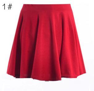 USA SIZE Large size women's high waist half skirt umbrella skirt pleated skirt sundress
