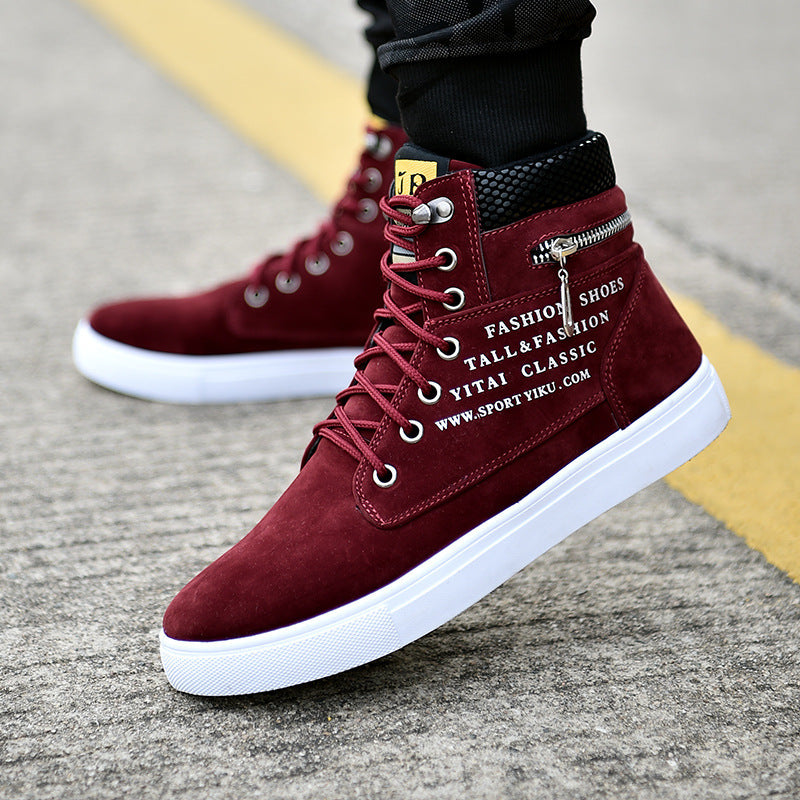 High-Top Shoes Korean Men's Shoes Student Canvas Shoes Men's Casual Shoes