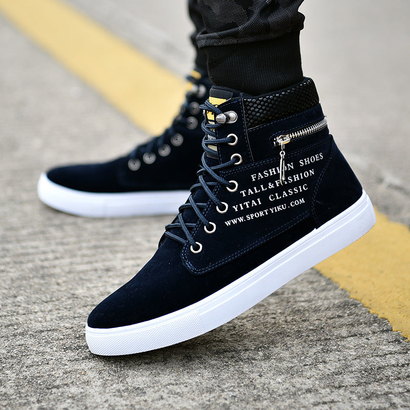High-Top Shoes Korean Men's Shoes Student Canvas Shoes Men's Casual Shoes