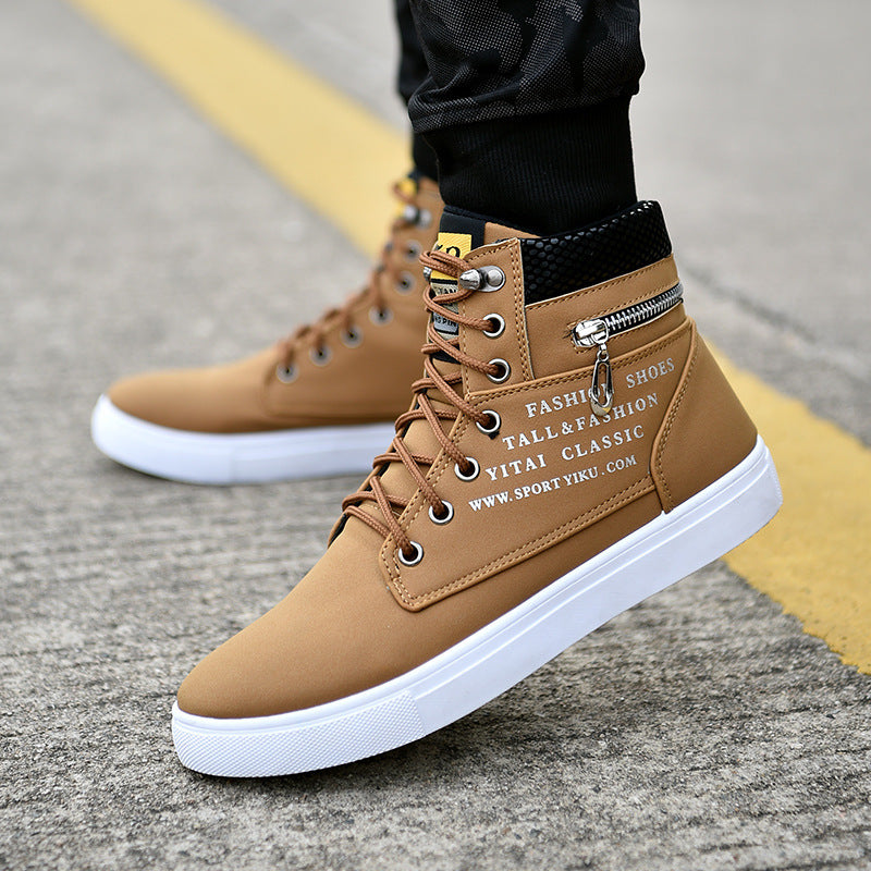 High-Top Shoes Korean Men's Shoes Student Canvas Shoes Men's Casual Shoes