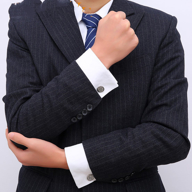 أزرار أكمام بنمط قصر أوروبي وأمريكي وأزرار أكمام فرنسية للرجال