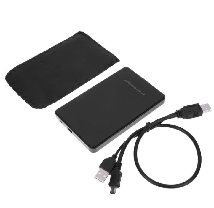 محرك أقراص صلبة خارجي USB 2.0 IDE HD مقاس 2.5 بوصة مع علبة HDD