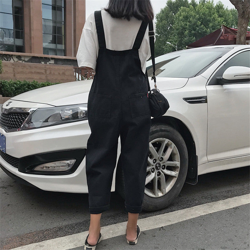 The Korean Version Of The Outer Jumpsuit Trousers Is Loose And Thin And Straight