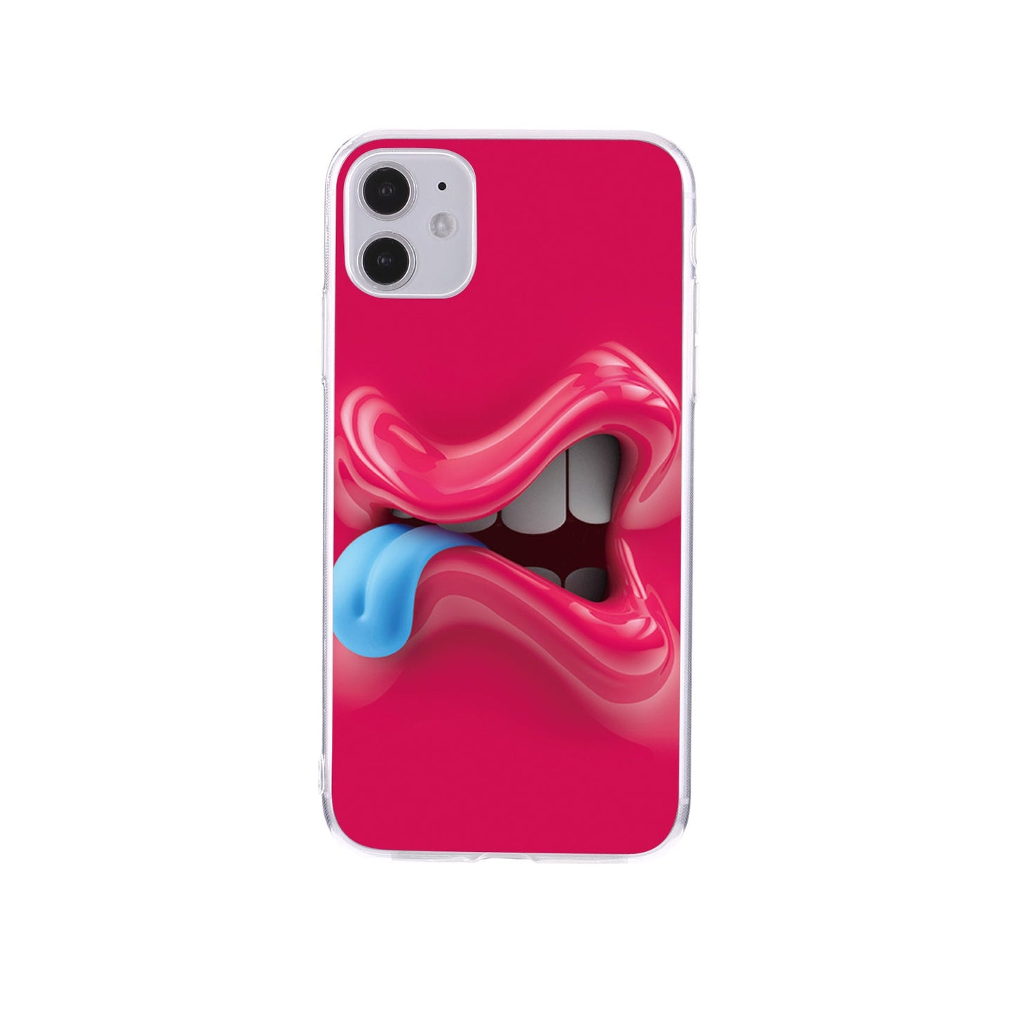 متوافق مع Apple، متوافق مع Apple، ins Funny Expression 12promax Apple Iphone11 Mobile Phone Shell Cover XR مناسب لـ 8Plus Painted XS شفاف