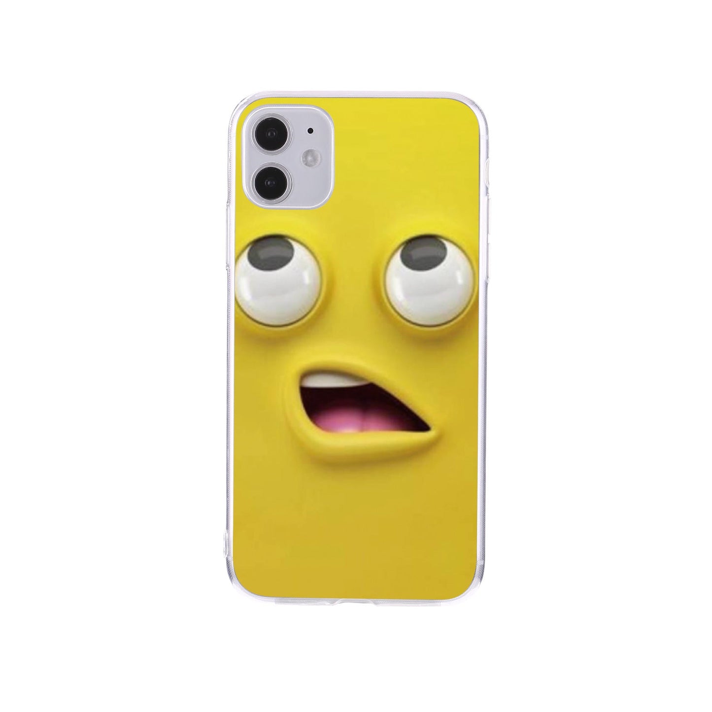 متوافق مع Apple، متوافق مع Apple، ins Funny Expression 12promax Apple Iphone11 Mobile Phone Shell Cover XR مناسب لـ 8Plus Painted XS شفاف
