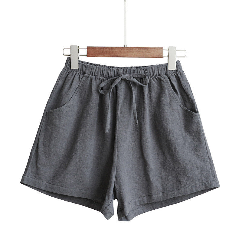 High-Waisted Loose Korean Style Sports Three-Quarter Pants