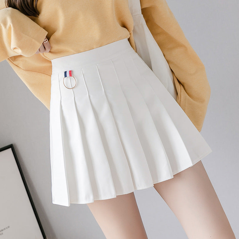 Student College Style Half-Length Skirt Short Skirt