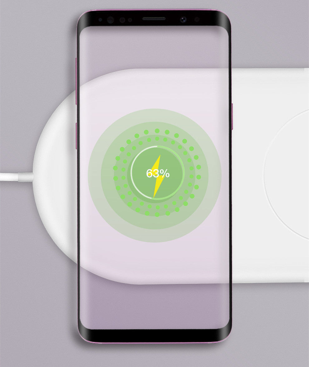 Mobile Phone Dual-charge Wireless Charger Supports Fast Charging Of Two Mobile Phones Wireless Charger