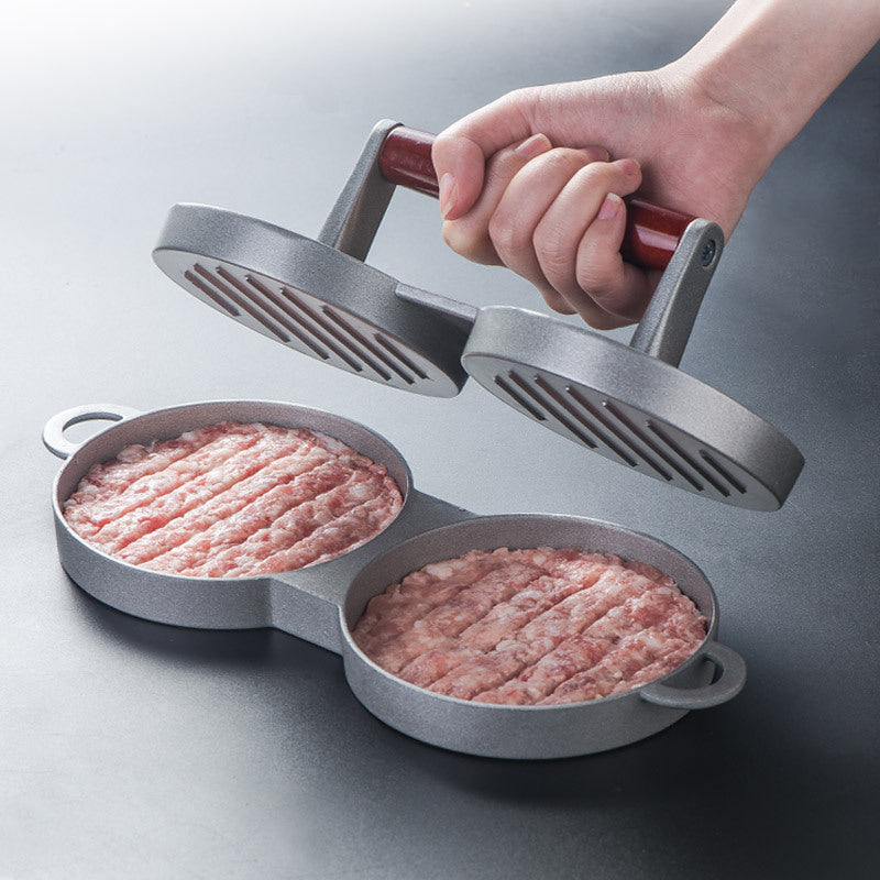 Practical Aluminum Alloy Hamburger Press Mould Round Shape Hamburger Press Mold