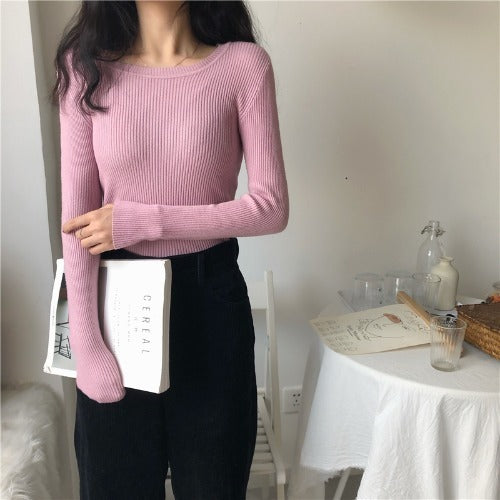 Round Neck Inner Bottoming Shirt Pullover Round Neck Sweater