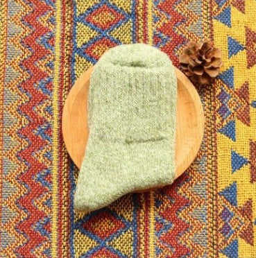 Autumn and winter thickening warm thick line rabbit hair socks Japanese tube cute adult female socks
