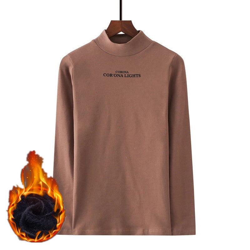 Long-sleeved Half-high Collar Inner Base Shirt