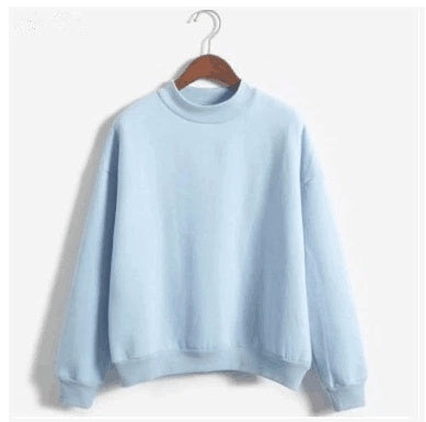 Korean solid color plus velvet sweater ladies