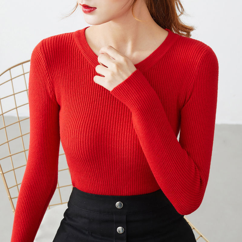 Autumn And Winter New Korean Style Slim Tight Long Sleeves