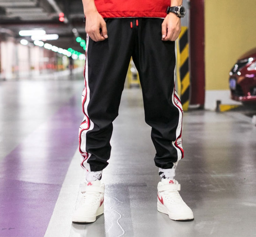 بنطال رياضي فضفاض من Harem Jogger Beam Foot Weatpan للرجال