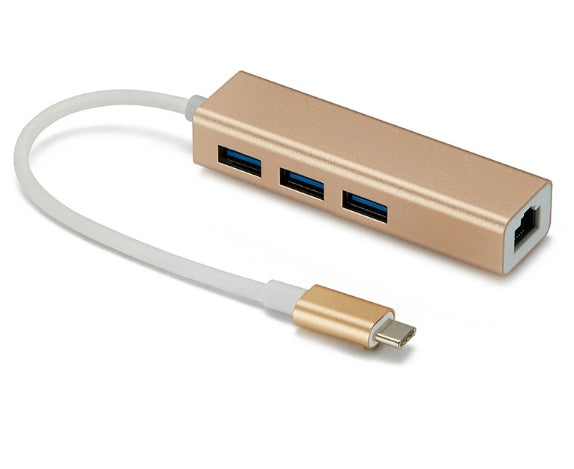 8152 بطاقة محول كابل USB إلى RJ45 Type-c ومحور USB3.0 ومحور محرك أقراص سريع مجاني