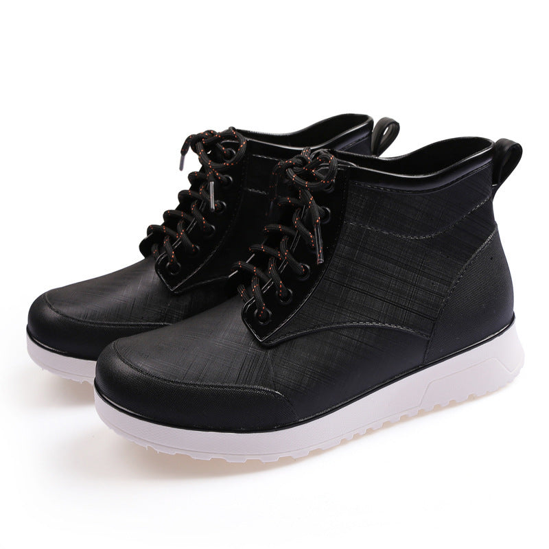 Casual Thick-soled Short Tube Non-slip Rain Boots Parent-child Street Soft Sole