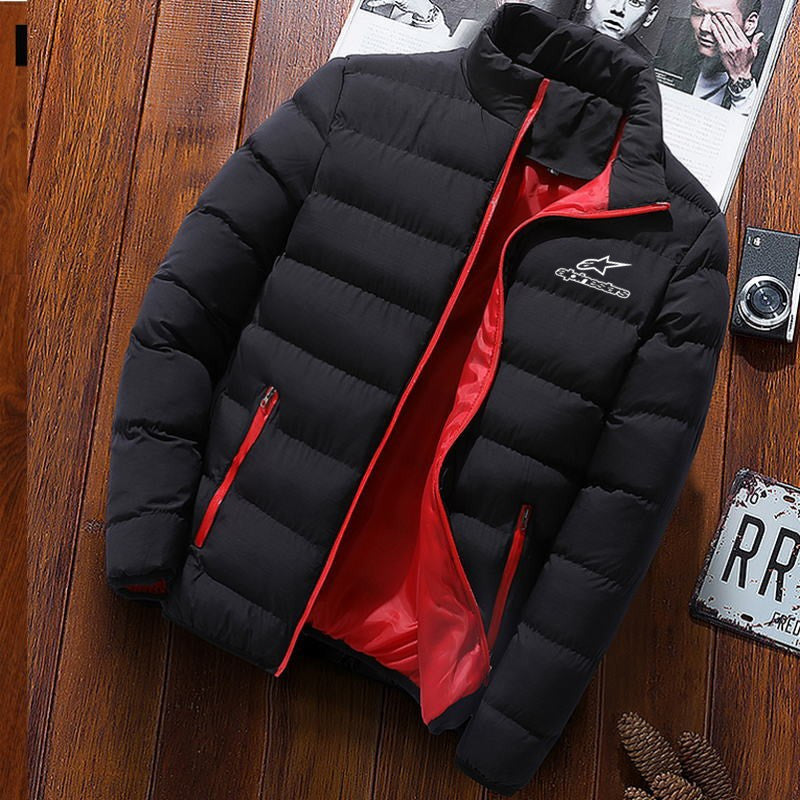 winter stars jacket men's fashion stand collar men's