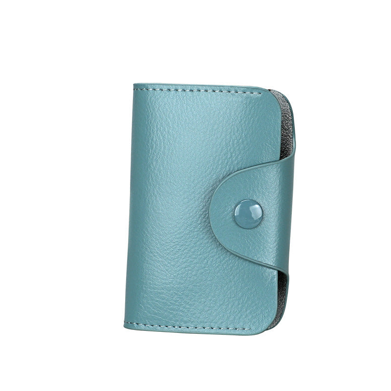 Leather organ card holder
