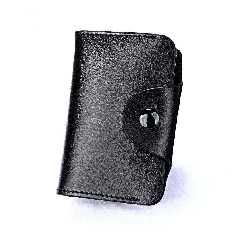 Leather organ card holder