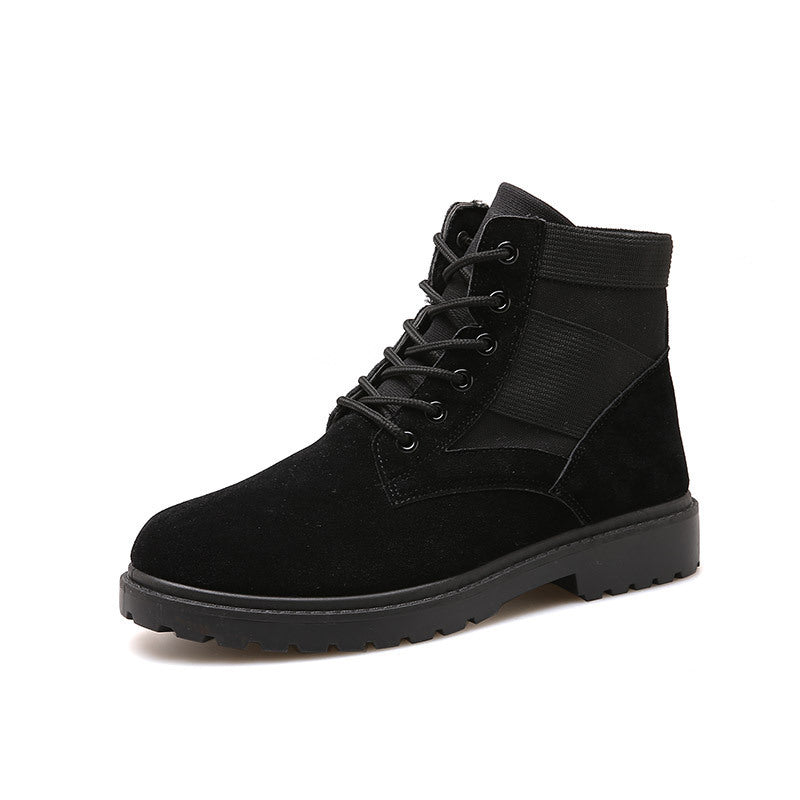 Tooling high-top Martin boots