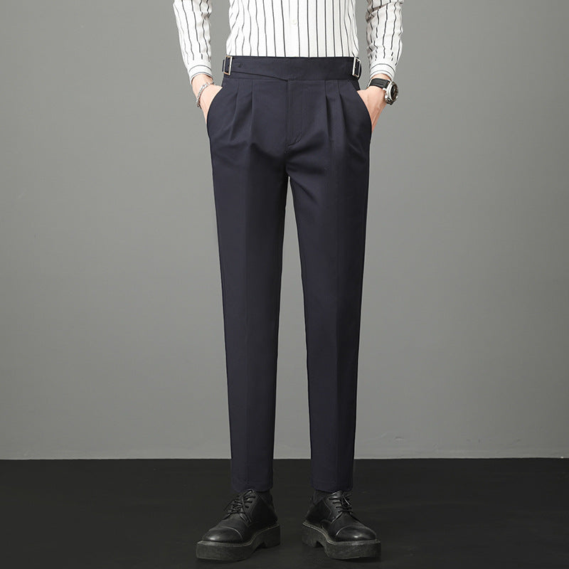 بنطلون بدلة رجالي شبابي بقصّة Slim Fit
