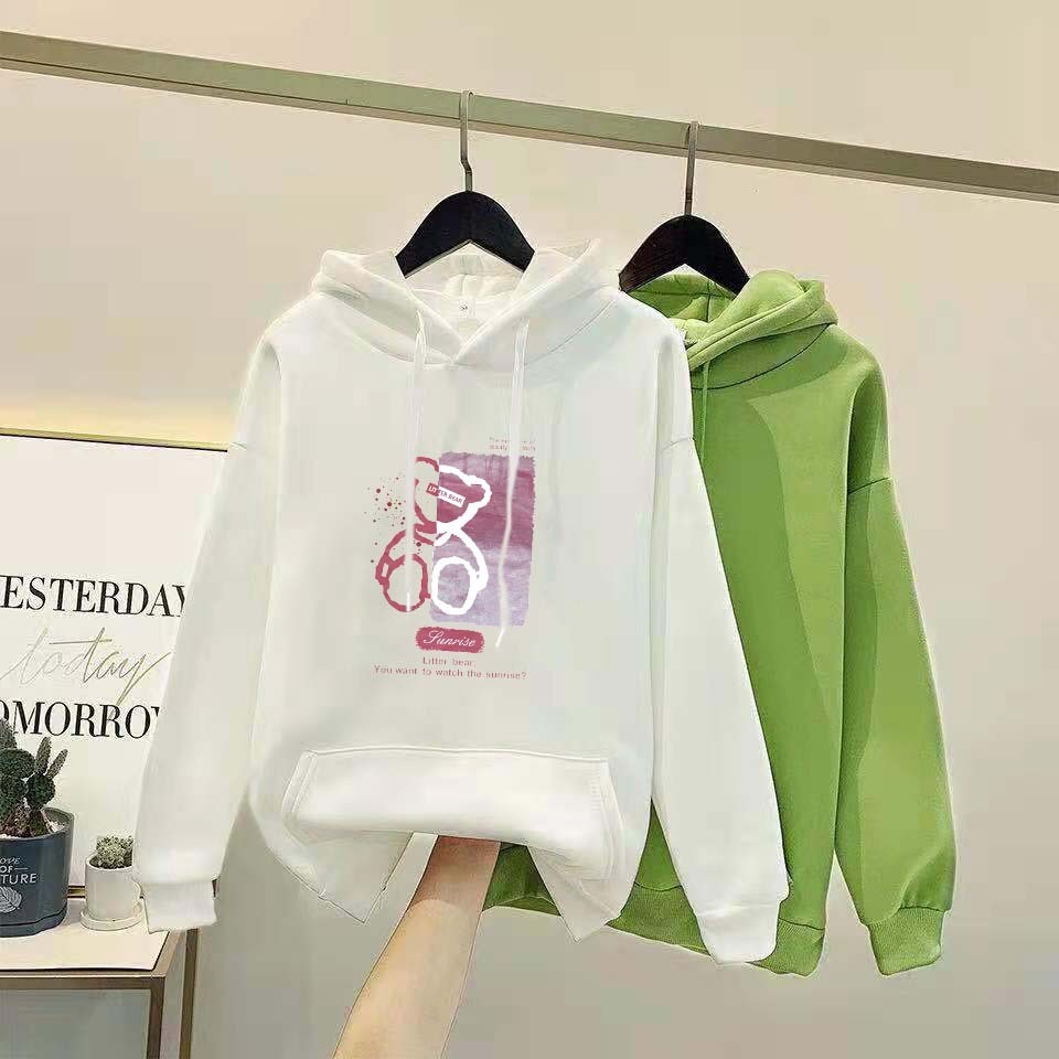 Plus Velvet Western Style Student Age Reduction Ins Super Fire Loose Embroidered Hood
