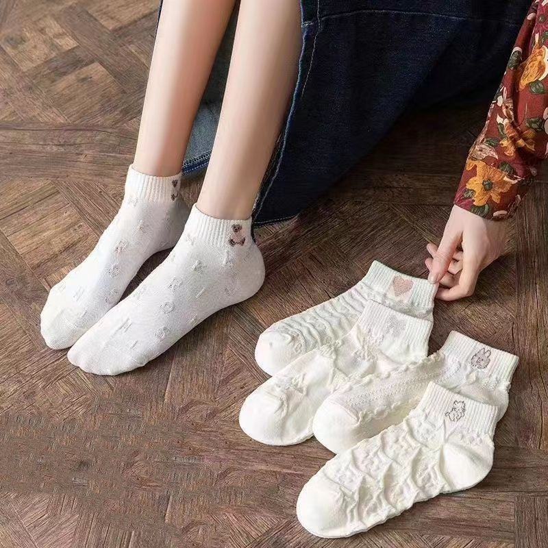 Short Tube Bear Socks High Quality Cute Cartoon Women's Socks