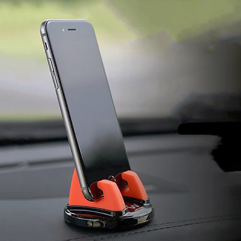 حامل الهاتف المحمول على لوحة القيادة للسيارة، حامل الهاتف الذكي للسيارة، حامل GPS من السيليكون للهاتف في السيارة، حامل صغير