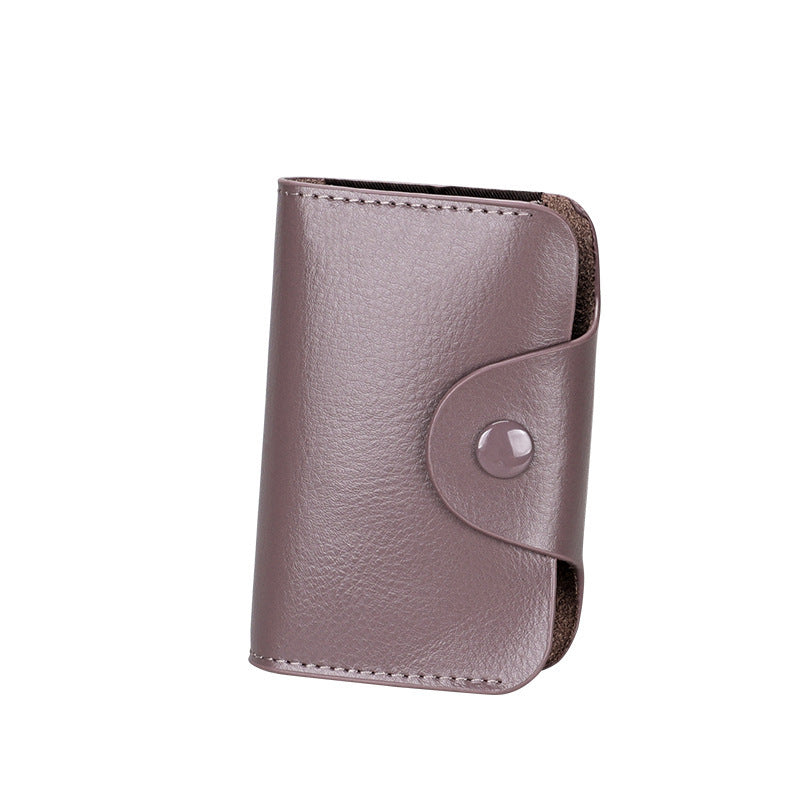Leather organ card holder