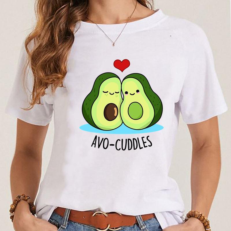 Women's Fashionable Simple Printed Short-sleeved T-shirt