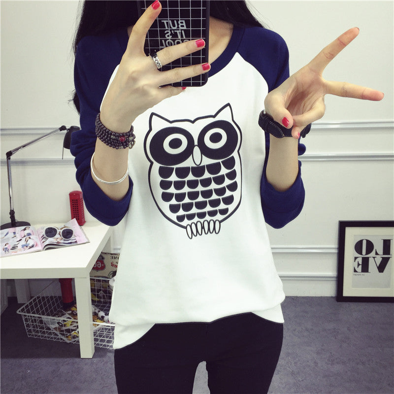 Women's tide loose long sleeve t-shirt