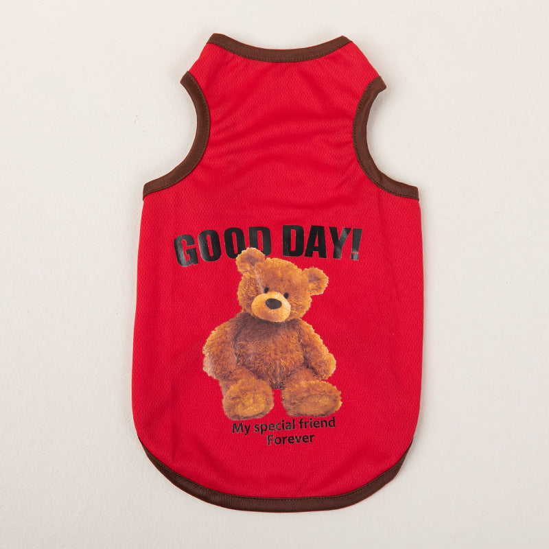 Breathable Thin Pet Clothes Summer Puppy Clothes Cat Clothes Dog Vest