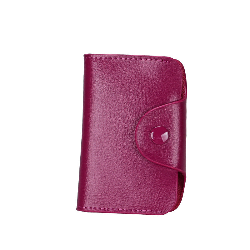 Leather organ card holder