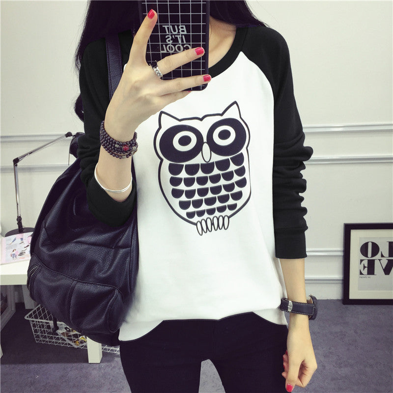 Women's tide loose long sleeve t-shirt