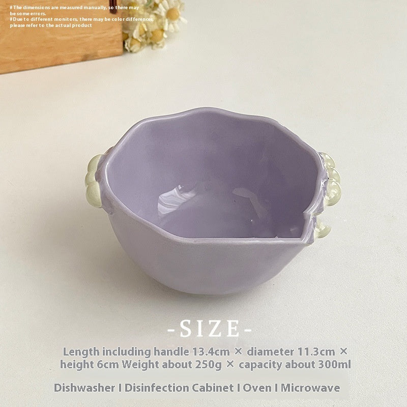 New Ins Candy Pearl Double-ear Bowl