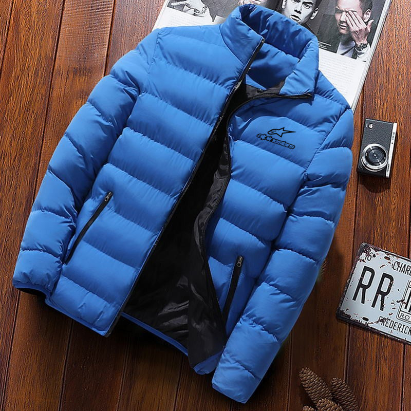 winter stars jacket men's fashion stand collar men's
