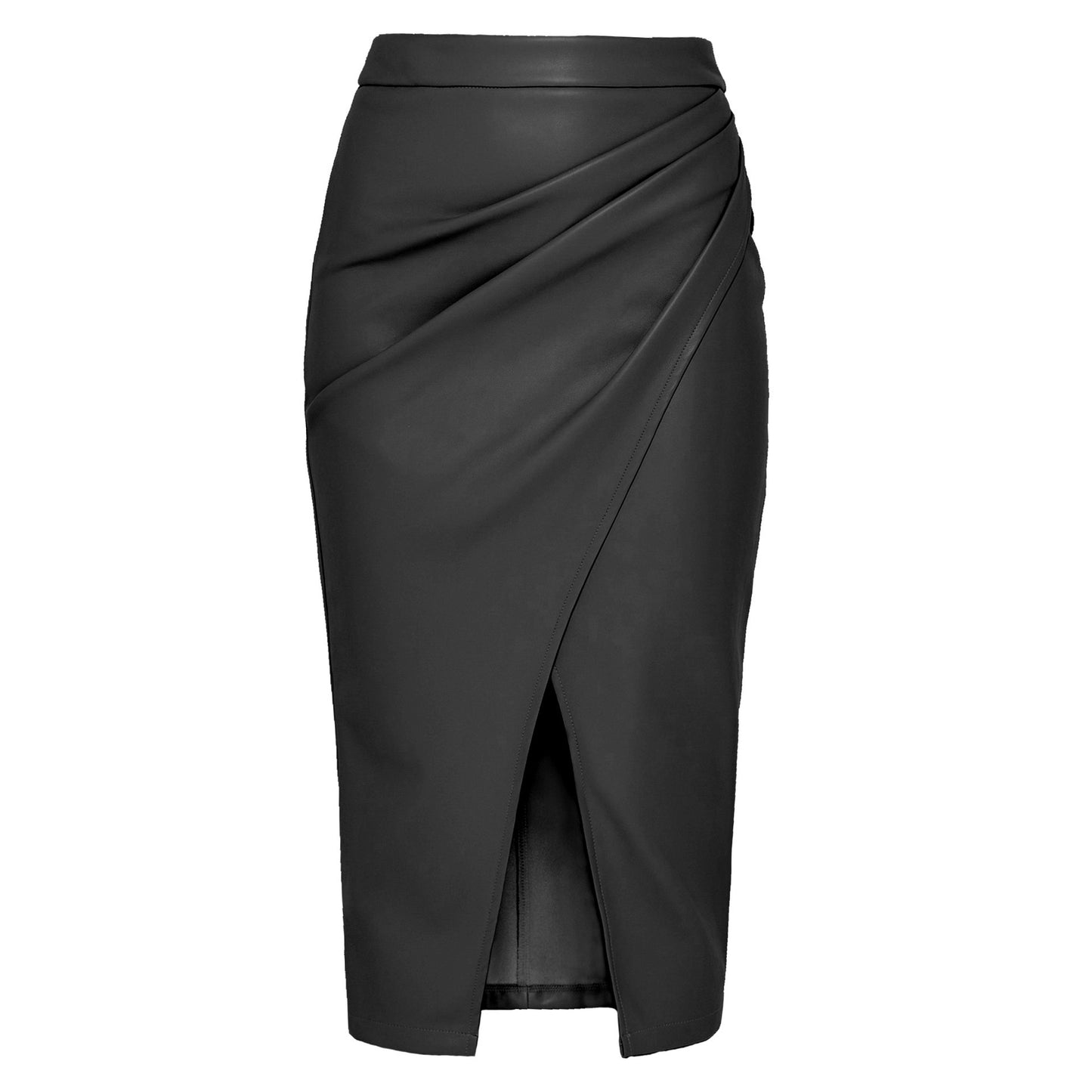 تنورة جلدية بقصّة Slim Fit وخصر مرتفع ومناسبة للتخسيس