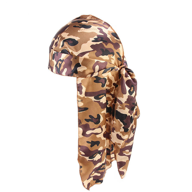 Printed long tail pirate hat
