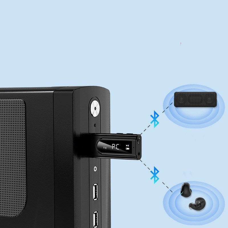 جهاز استقبال USB FM للسيارة مزود ببلوتوث لتشغيل ملفات MP3