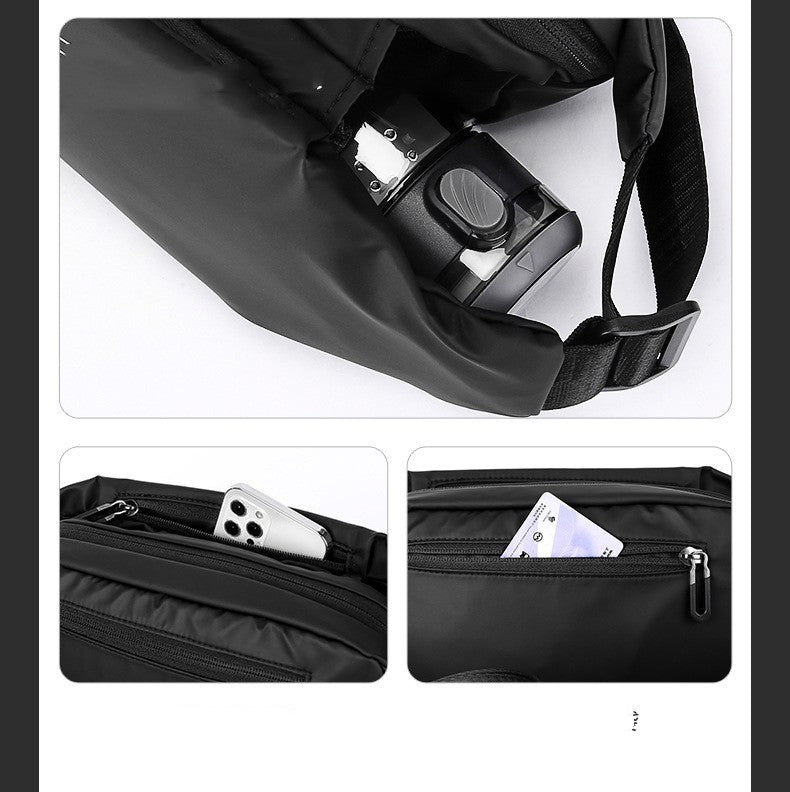 Functional Cross-body Men's Work Clothes One-shoulder Backpack