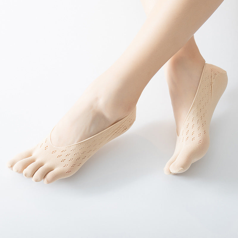 Lace Mesh Lace Five-finger Socks