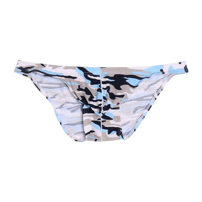 Thin Section Sweat-absorbent Low Waist Fashionable Camouflage Men's Briefs